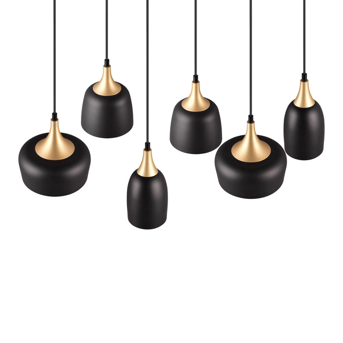 TRIO Chiraz Hanglamp 6x E14