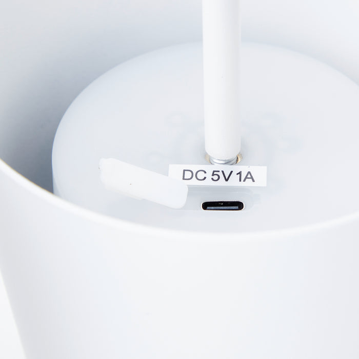 Brilliant Kaami Tafellamp - Ø 10 cm - Wit