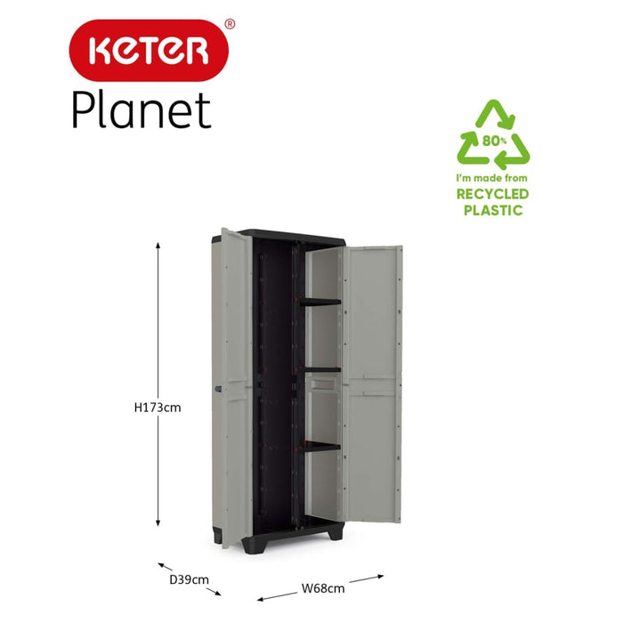 Keter Planet Opbergkast hoog - Multipurpose - 3 planken