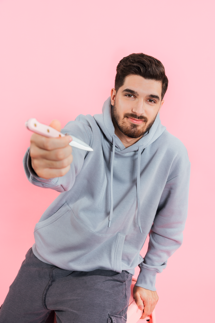 Wusthof Classic officemes 9 cm - pink himalayan salt