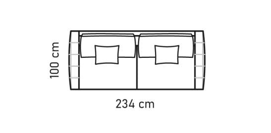 Bente 3-Seater inner green 1242