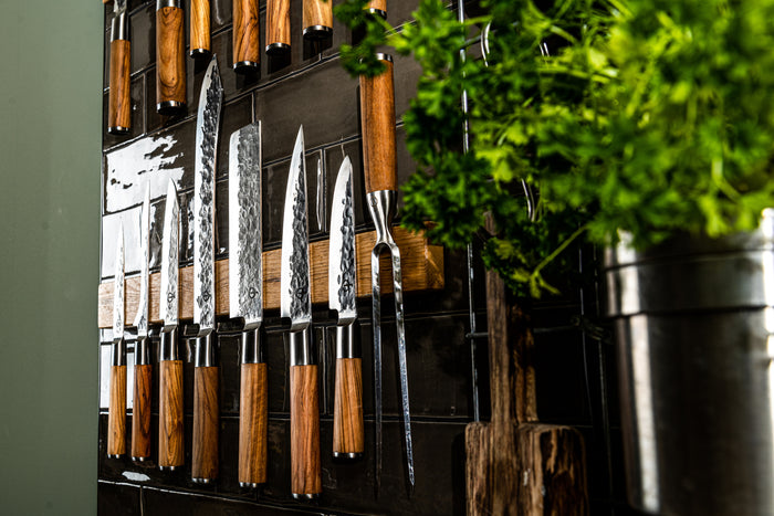 Forged Olive kinderkoksmes, vingerbeschermer en hoes