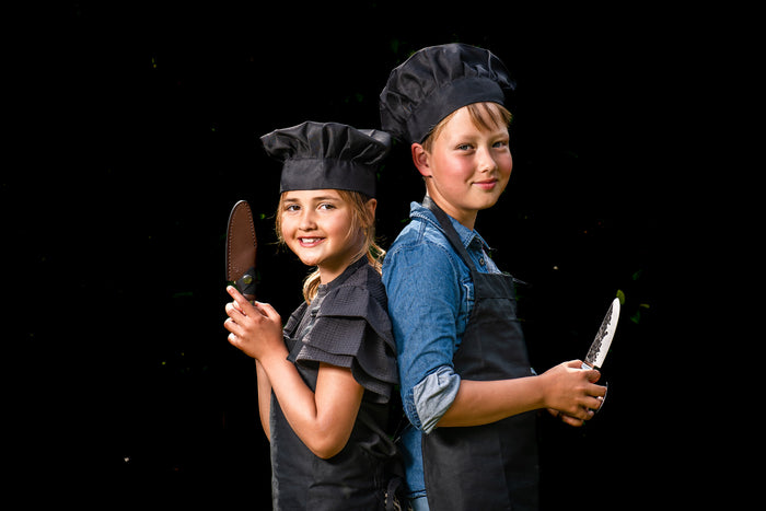 Forged Olive kinderkoksmes, vingerbeschermer en hoes