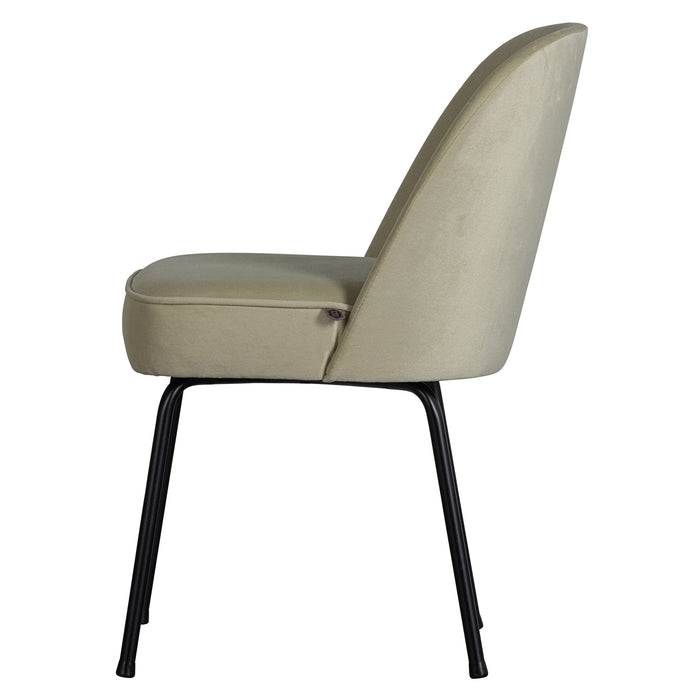 WOOOD Vogue Eetkamerstoel - Fluweel - Pistache