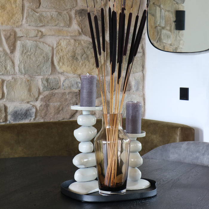 Vase The World Bariri Dienblad 25 x 30 cm - Zwart