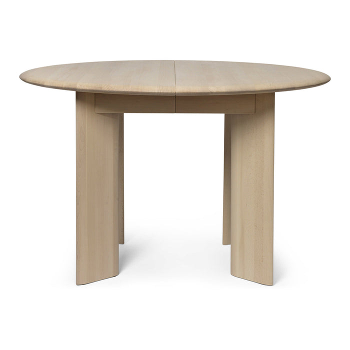 Ferm Living Bevel Uitschuifbare Eettafel 117/167 x 117 cm - Wit Beukenhout