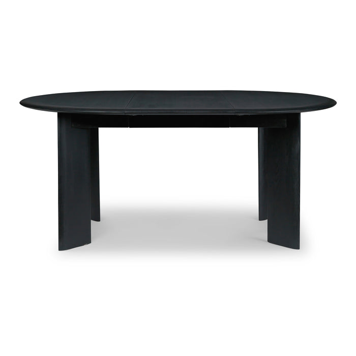 Ferm Living Bevel Uitschuifbare Eettafel 117/167/217 x 117 cm - Zwart Beukenhout