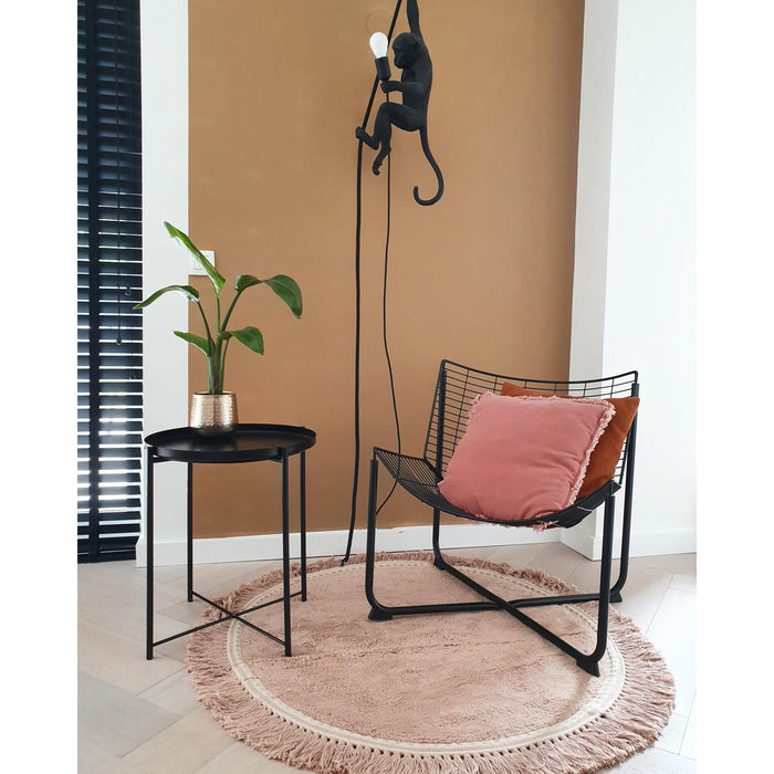 Anna vloerkleed kindervloerkleed Ø110 old pink