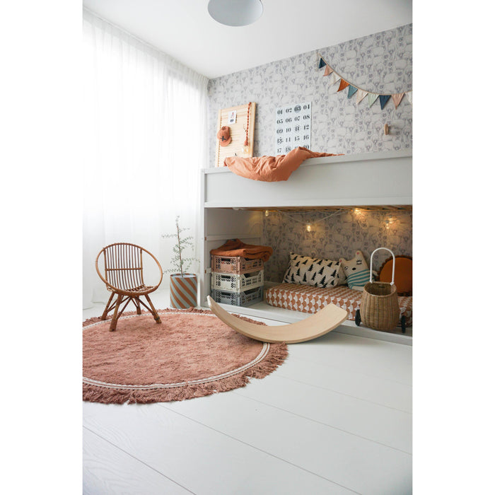 Anna vloerkleed kindervloerkleed Ø110 old pink