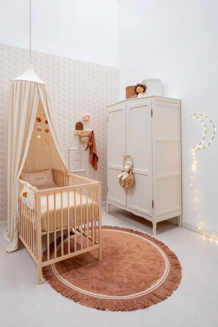 Anna vloerkleed kindervloerkleed Ø110 old pink