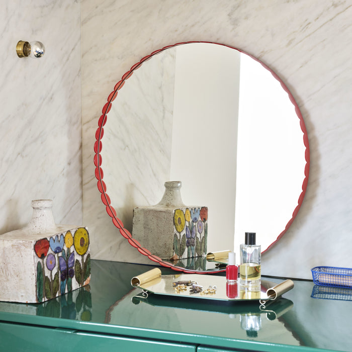 HAY Arcs Spiegel Ø 60 cm - Red