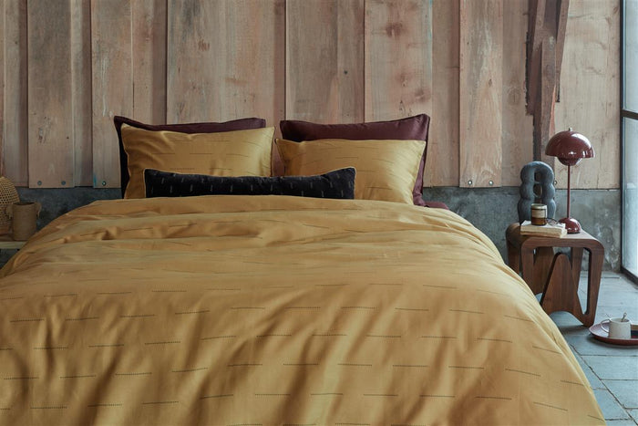 vtwonen Blurred Lines Dekbedovertrek - 200x200|220 - Geel