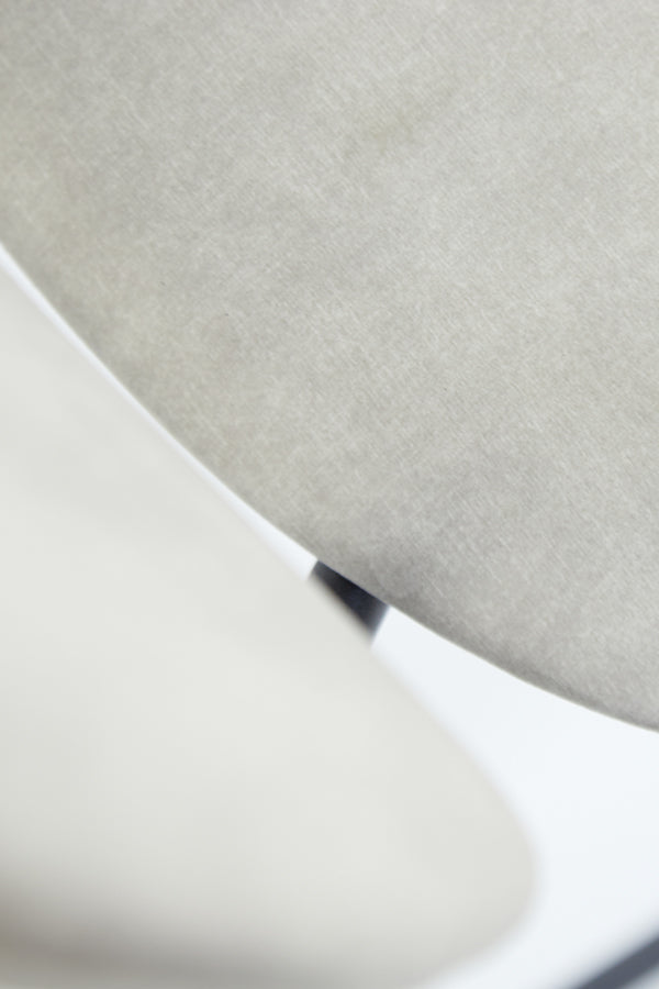 Light&living Barkruk 55x45x92 cm EMMA velvet zand-donker grijs