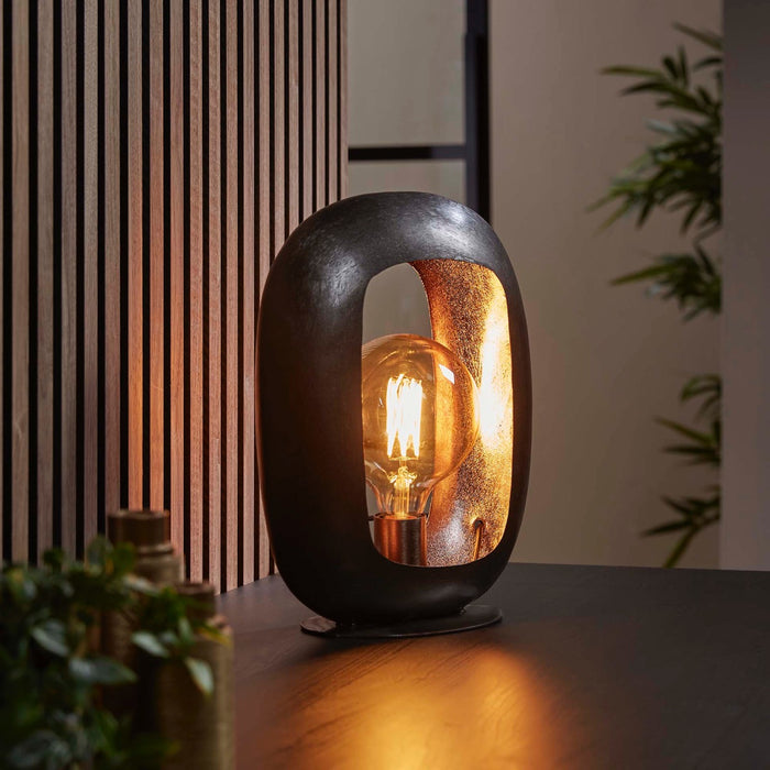 Fraaai - Conor tafellamp L - zwart nikkel