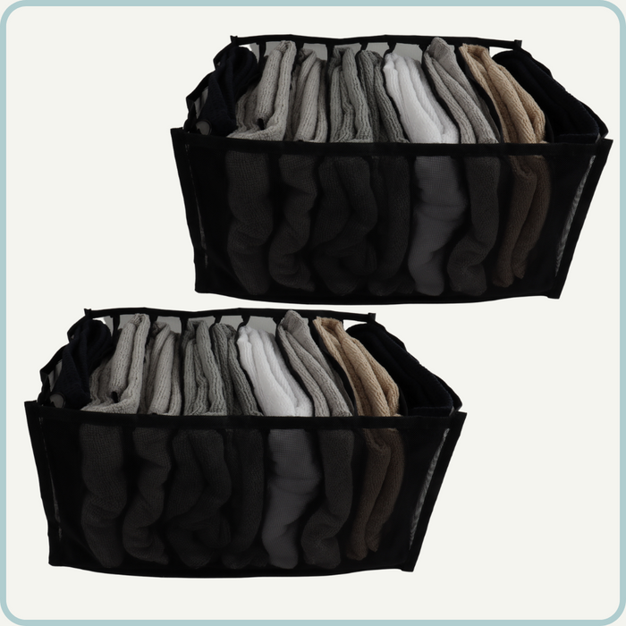 Nordix Kledingkast Organizer Opbergsysteem Broeken Lade Organizer 9...