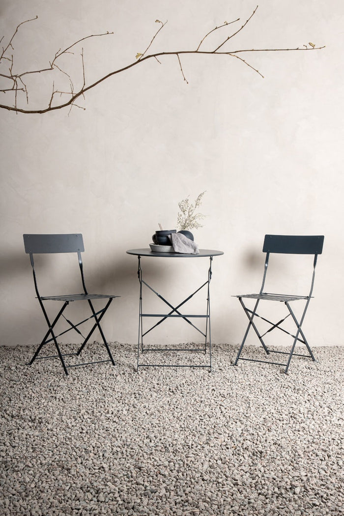 Nest outdoor Lovisa metalen tuinset donkergrijs