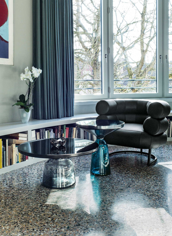 ClassiCon Bell Coffee Black salontafel 75 Saffier blauw