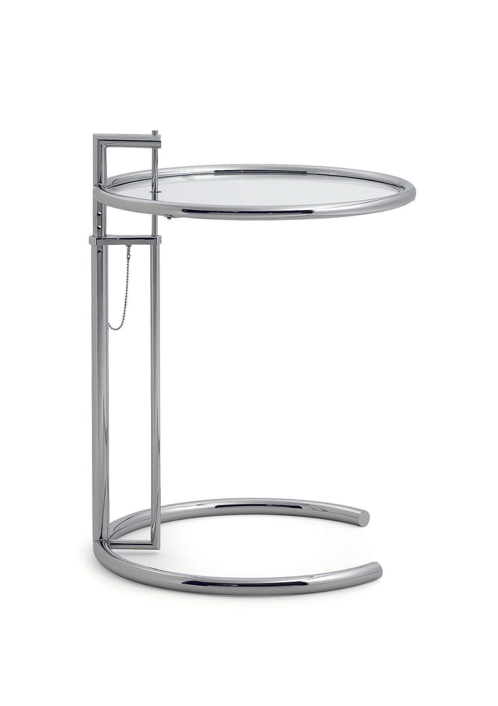 ClassiCon Adjustable Table E 1027 bijzettafel Ø52 donker glas