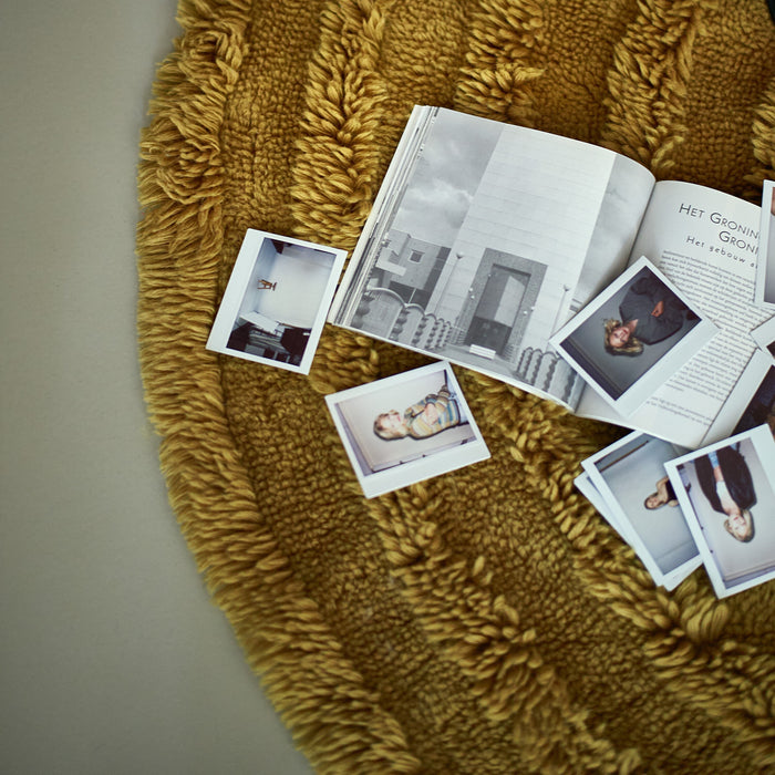 HKliving Round Woolen Vloerkleed Ø 150 cm - Seaweed