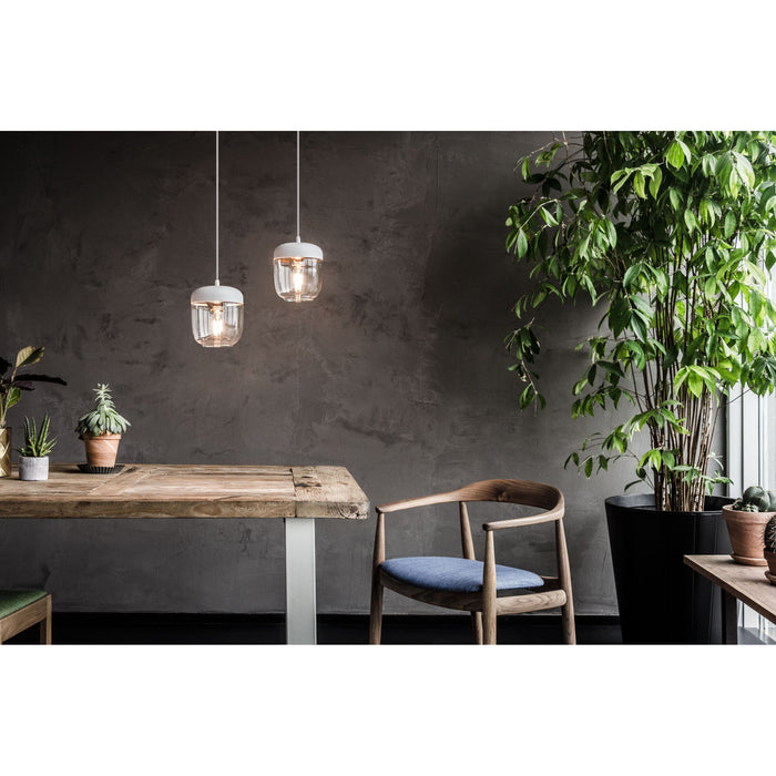 Umage Acorn hanglamp Ø14 wit snoer, messing