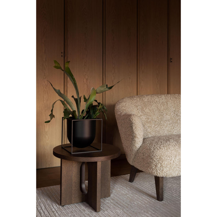 Audo Copenhagen Ingeborg fauteuil naturel eiken Grand Mohair 2600