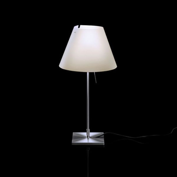 Luceplan Costanzina tafellamp aluminium|Shaded Stone