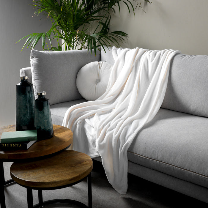 Dutch Decor plaid HARVEY - 150x200 cm Snow White