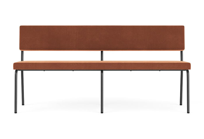 FÉST Monday eetbank 160 zwart Soil 01 natural