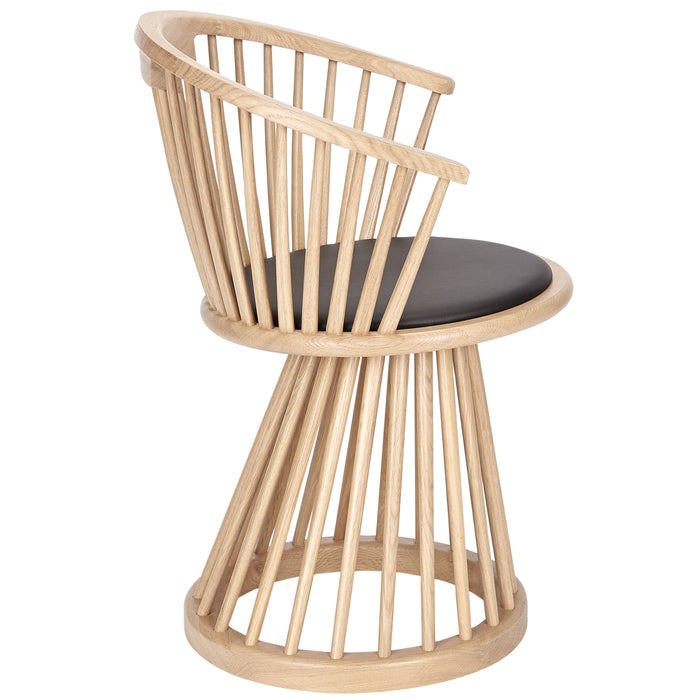 Tom Dixon Fan eetkamerstoel naturel