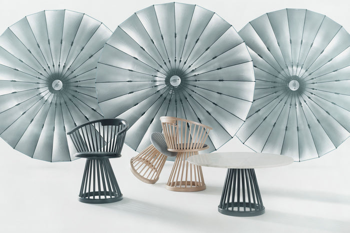 Tom Dixon Fan eetkamerstoel naturel