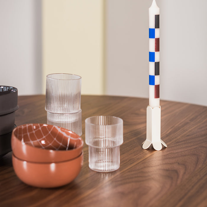 HAY Pattern Kaars 4 st. - Off-White/Army/Blue