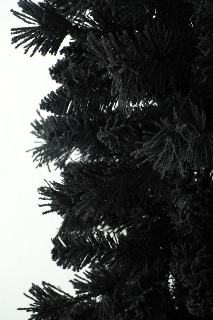 Teddy Black kunstkerstboom - 180 cm - zwart - Ø 97 cm - 658 tips