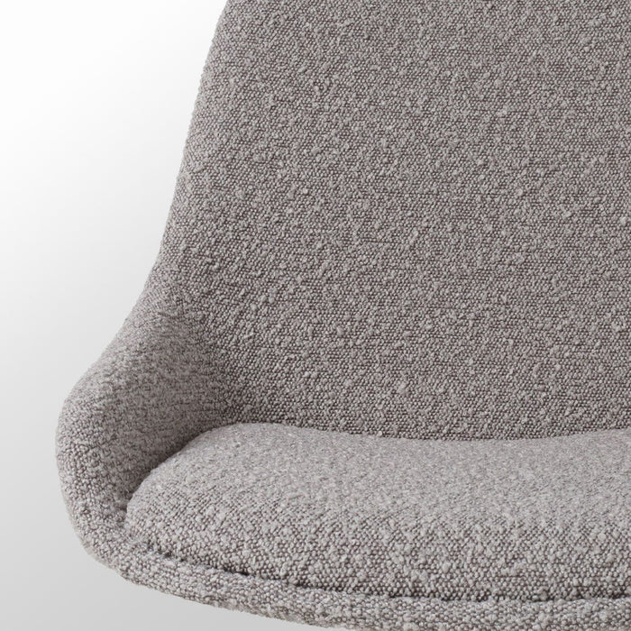 Nolon Nino-Isa Barkruk Bouclé Taupe - Stof - Zwart Onderstel - 65 cm