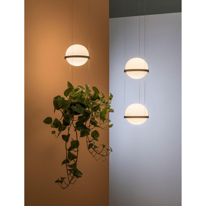 Palma Hanglamp 3724 LED Ø22 met plantenbak mat wit