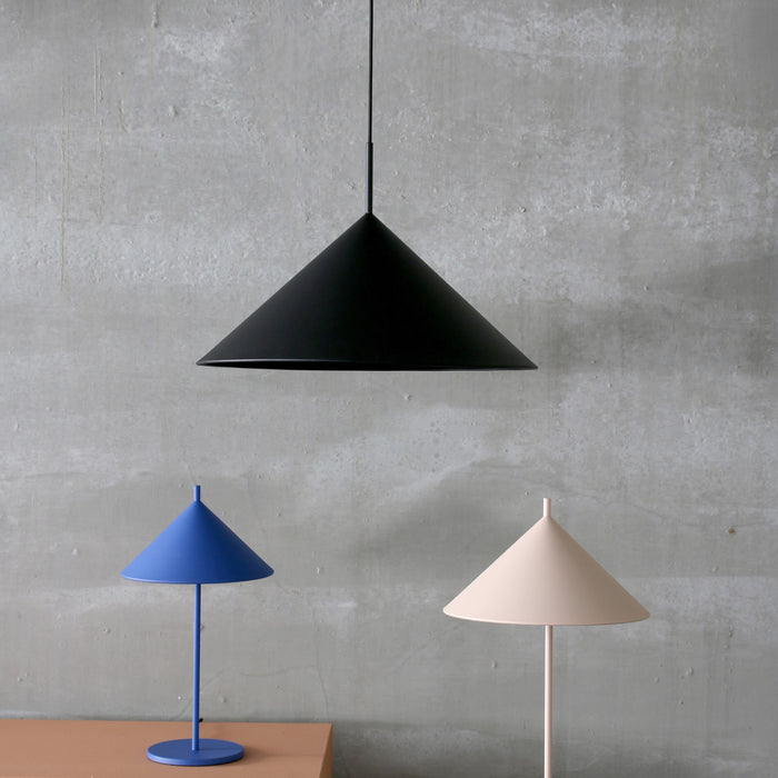 HKliving Triangle Hanglamp L - Zwart