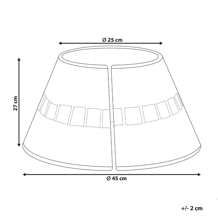 Beliani - MARCHE - Kerstboommand - Naturel - Zeegras