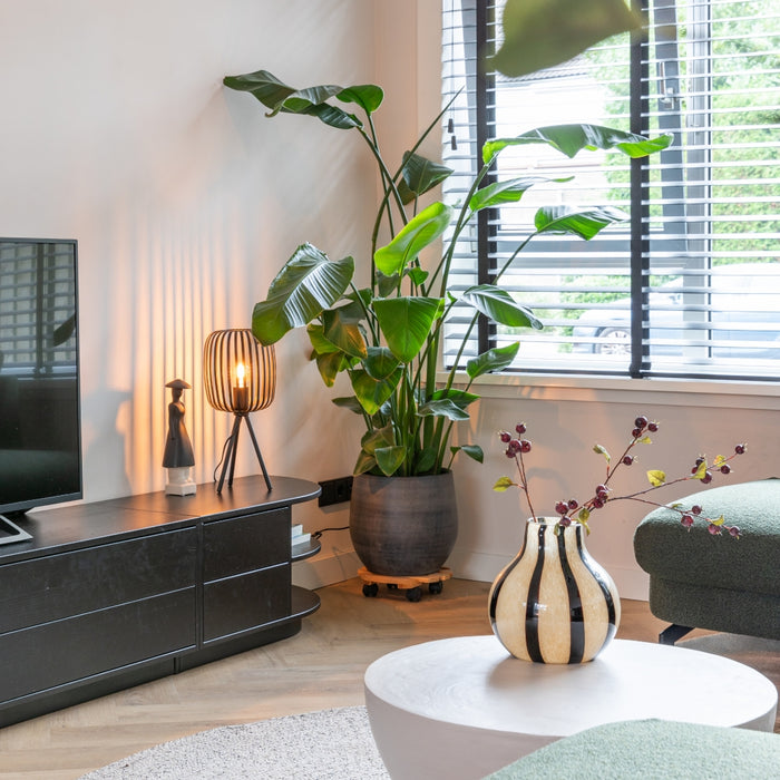 EGLO Tafellamp Romazzina Zwart - Metaal - 20x45x20cm (BxHxD)