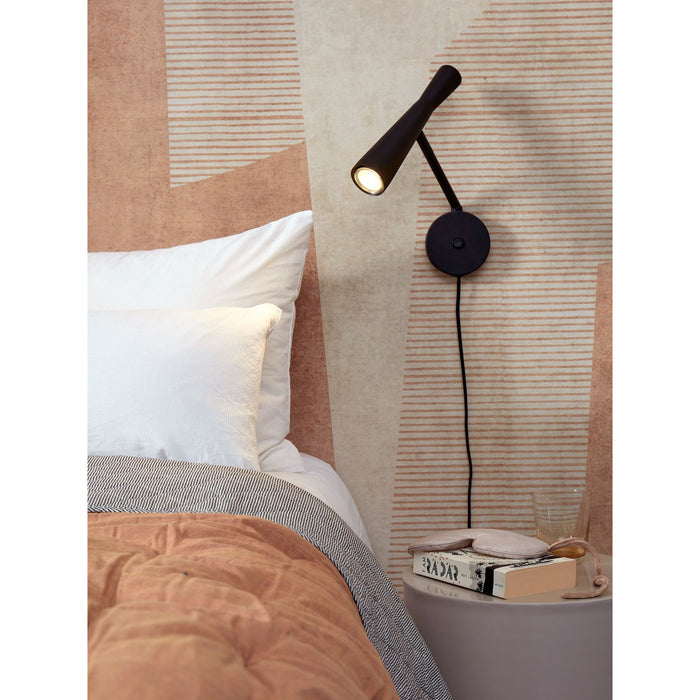 it's about RoMi Wandlamp Bordeaux - Zwart - 10.5x26x34.5cm