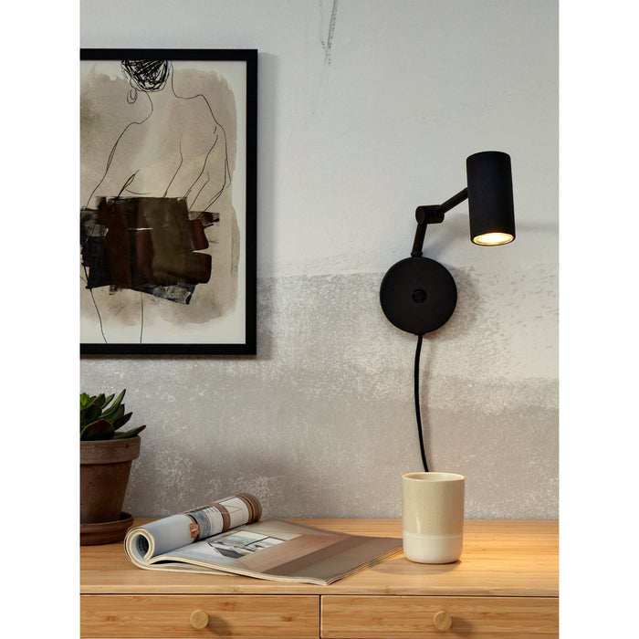it's about RoMi Wandlamp Montreux - Zwart - 10.5x21.5x18cm