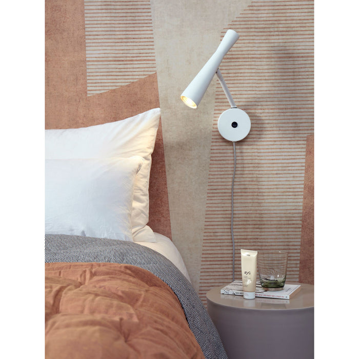 it's about RoMi Wandlamp Bordeaux - Wit - 10.5x26x34.5cm