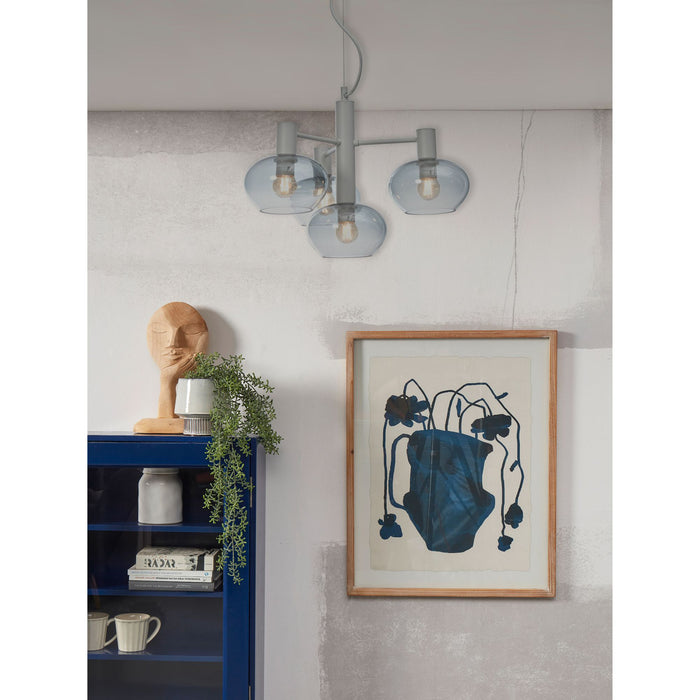 it's about RoMi Hanglamp Bologna - Grijs - 43x43x34cm