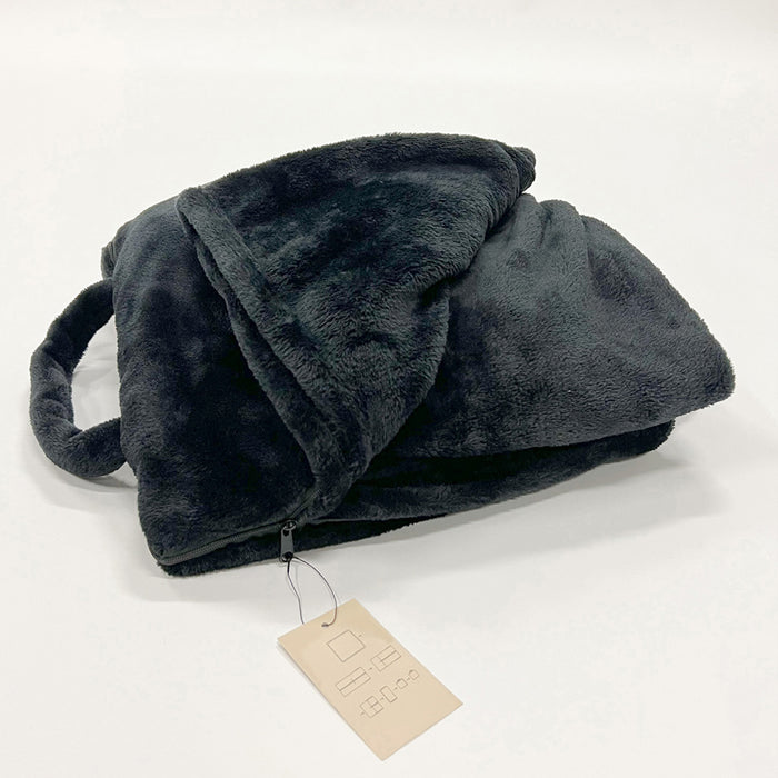 Dutch Decor Plaid 130x150 cm - TESSA - ideaal voor onderweg - zwart