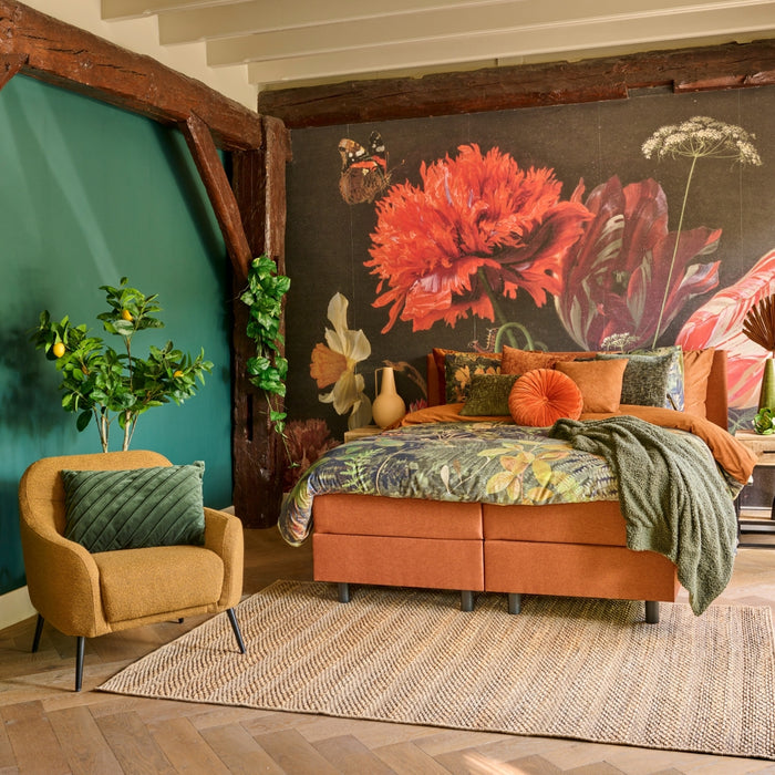 Dutch Decor Sierkussen rond Ø 40 cm velvet - KAJA - Potters Clay terra