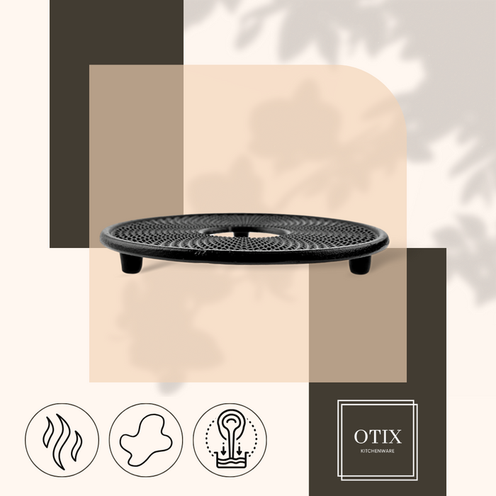 OTIX Gietijzeren Onderzetter Japans Rond