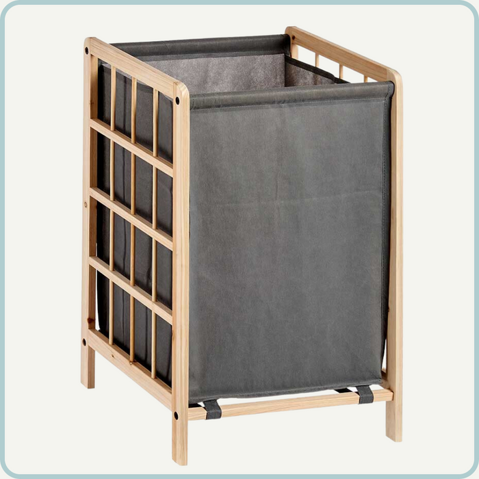 Nordix Wasmand Wassorteerder Grijs 39,5x33x60cm Hout