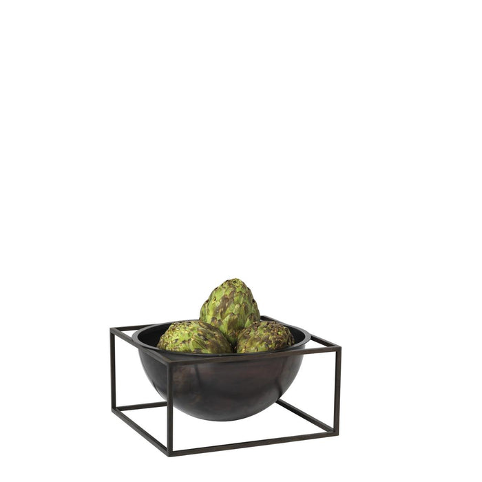 Audo Copenhagen Kubus Bowl Centerpiece schaal large Ø23 zwart