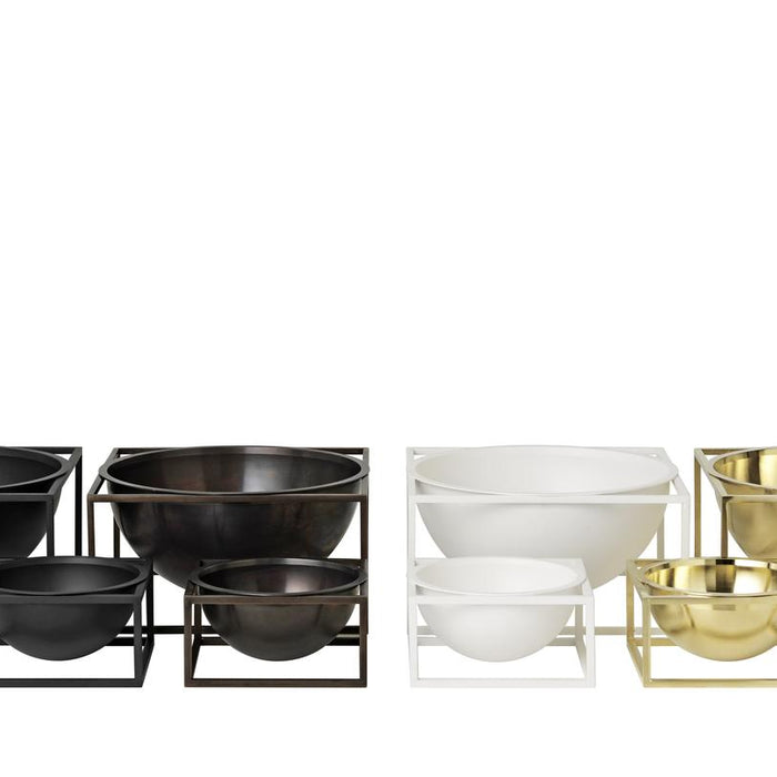 Audo Copenhagen Kubus Bowl Centerpiece schaal large Ø23 zwart