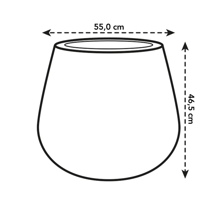 elho Pure Cone Bloempot Ø 55 cm - Zwart