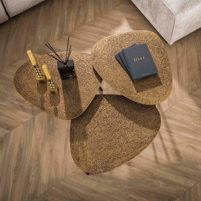 Fraaai - Lazio salontafel driehoekig brons | set van 3