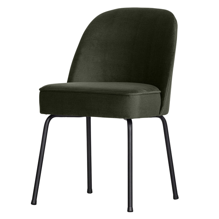 WOOOD Vogue Eetkamerstoel - Fluweel - Donkergroen